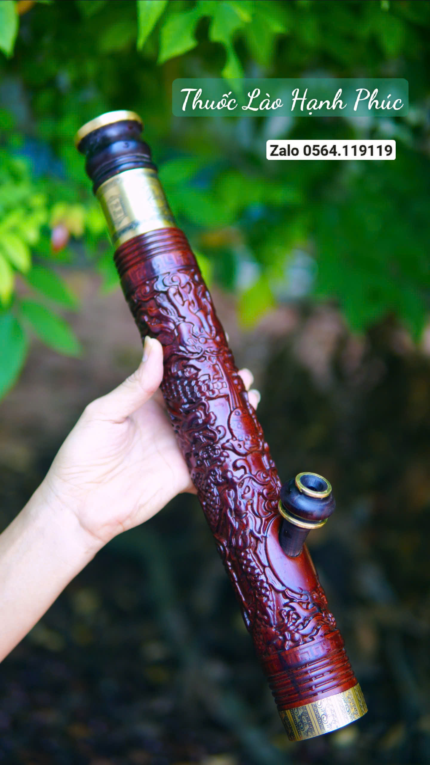 điếu cày rút gỗ mun