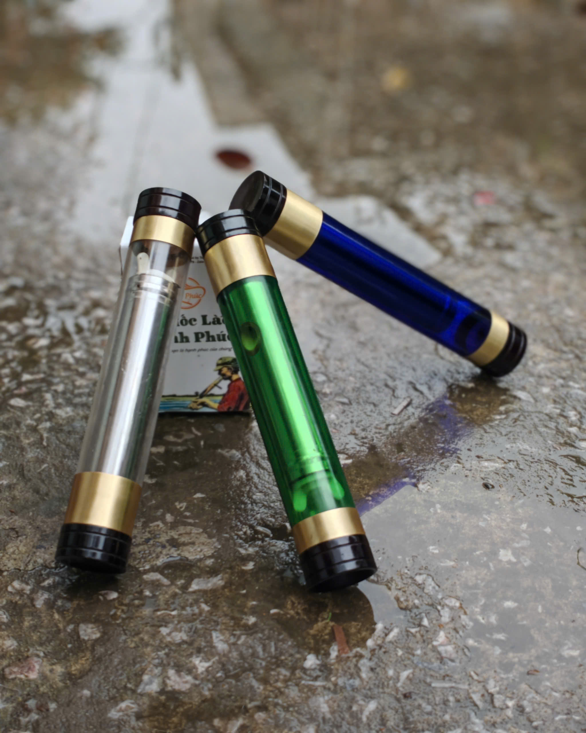 điếu rút ẩn nõ trong suốt